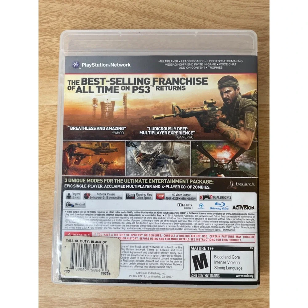 Call of Duty: Black Ops PS3 Sony‎ Playstation 3